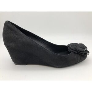 Donald J Pliner ‎ Women's Black Velvet  Slip On Platform Wedge Shoes 7M